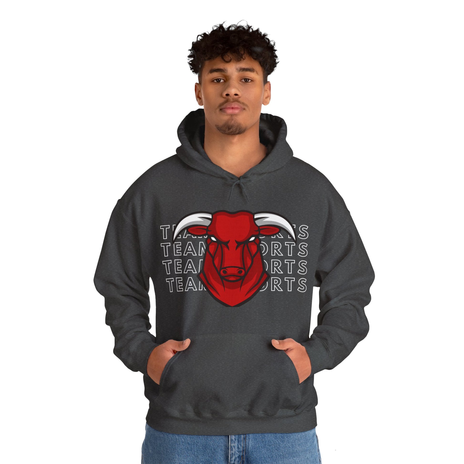Team Sport Bullhead Hooded Sweatshirt - DUGO