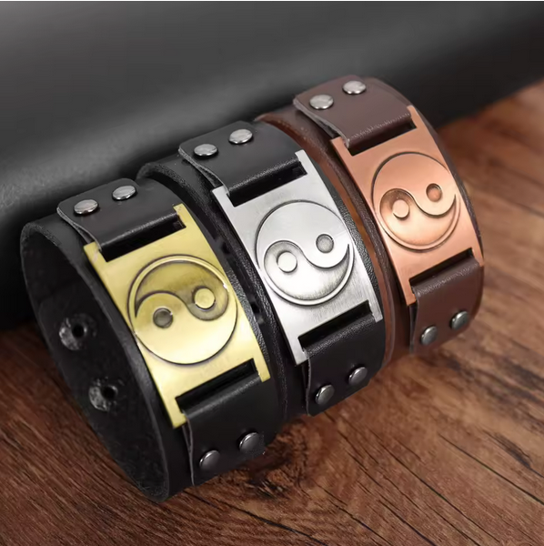 Bracelet Charming Men Leather Bracelet Fashion Hip Hop