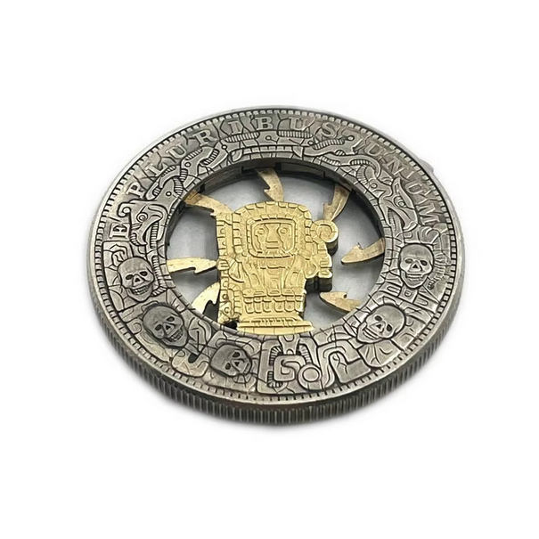 Movable Mechanism Coin Hobo Nickel Trap Coin Morgan Dollar