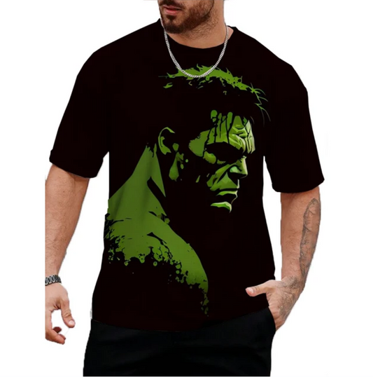 Tshirt Print Green Titan Rage For Men Summer