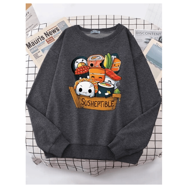 Kawaii Delicious Food Sushi Babys Women Sweatshirt Fashion