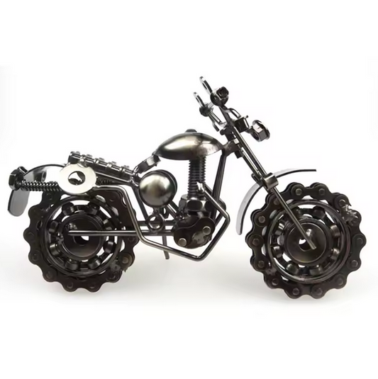 Motorcycle Model Retro Motor Bronze Handmade Motor Metal Decoration