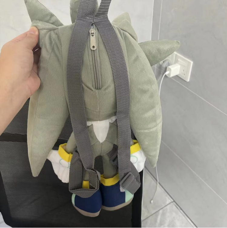 Classic Game Character Black Shadow Plush Backpack Anime