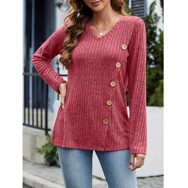 Casual Work Blouse Women Long Sleeve Sweater