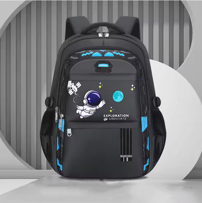 Children School Backpack Boys Astronaut Book Bag
