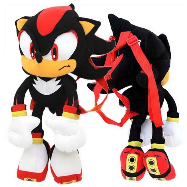 Classic Game Character Black Shadow Plush Backpack Anime
