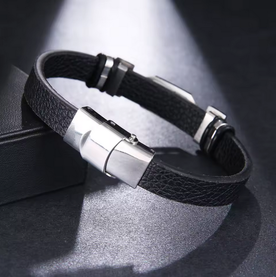 Stainless Steel Music Symbol Bracelet