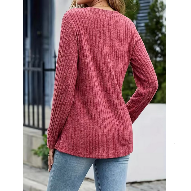 Casual Work Blouse Women Long Sleeve Sweater