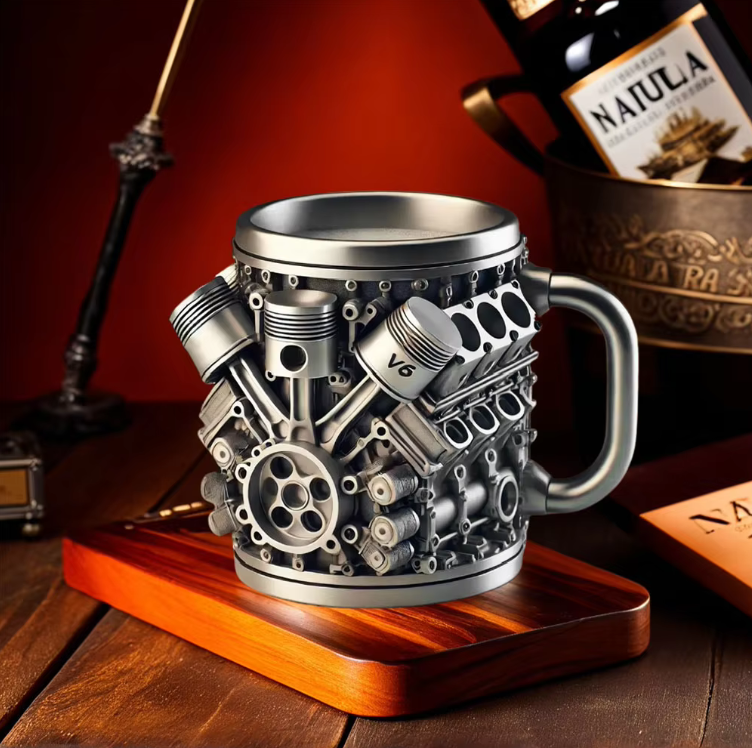 Unique Car Engine Mugs Stainless Steel Coffee Mug