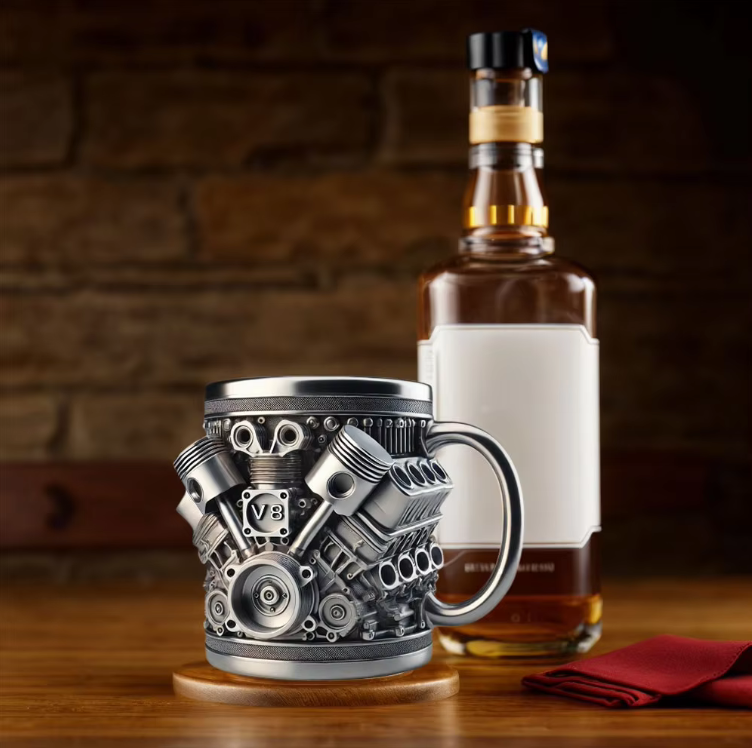 Unique Car Engine Mugs Stainless Steel Coffee Mug