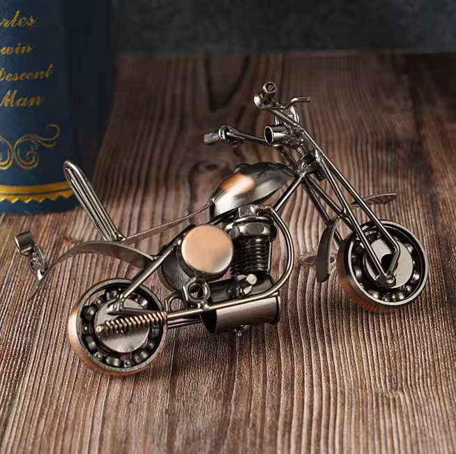 Retro Iron Art Motorcycle Model Ornaments Art Nostalgia Collection