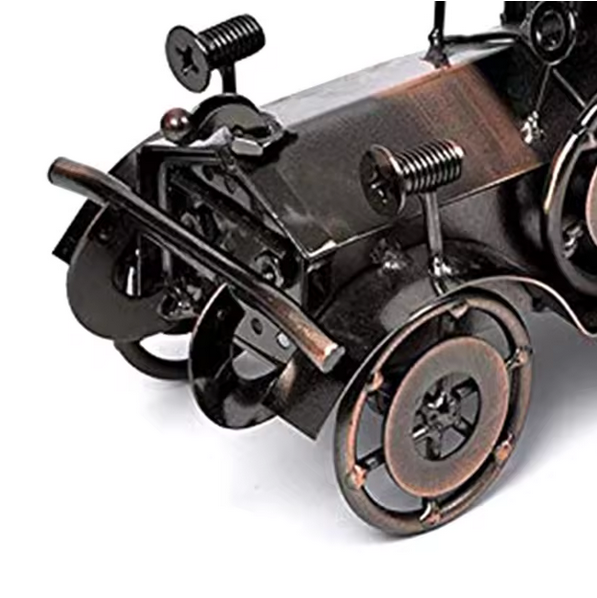 Metal Antique Vintage Car Model Handcrafted Metal Vehicle