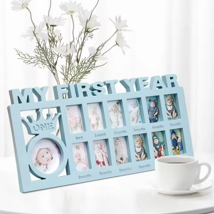 Baby Memory Photo Frame My First Year Keepsake Gift