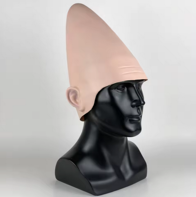 Halloween Alien Conehead Latex Cosplay Helmet Party Costume Prop