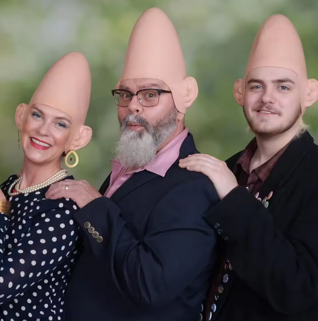 Halloween Alien Conehead Latex Cosplay Helmet Party Costume Prop