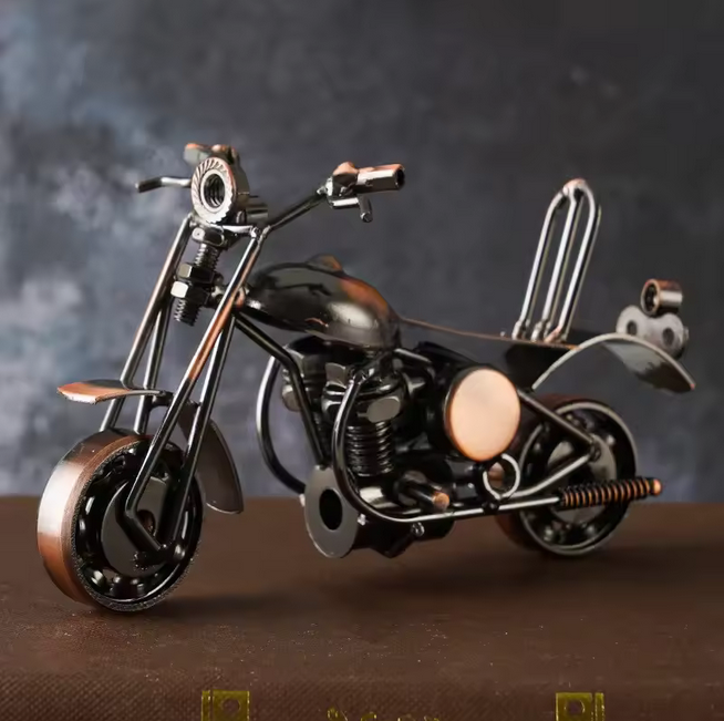 Retro Iron Art Motorcycle Model Ornaments Art Nostalgia Collection