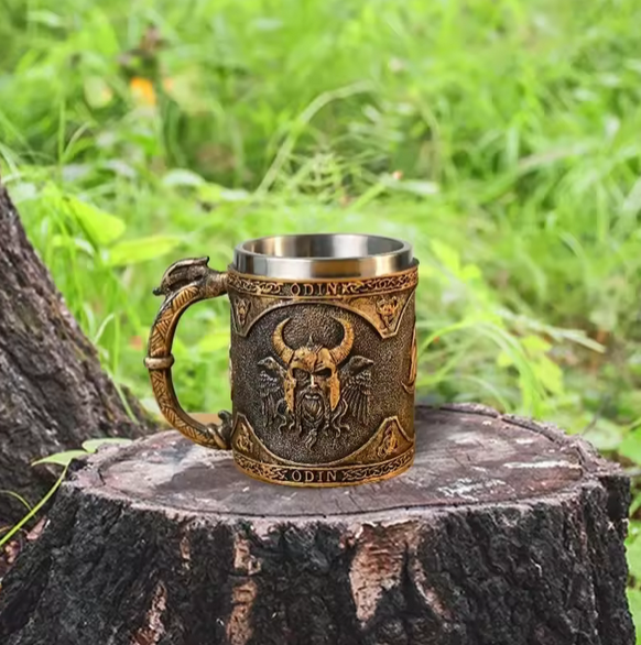 Medieval Viking Stainless Steel Coffee Mug