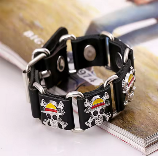 One Piece Bracelet Luffy Bangle Cosplay Props Pirate Skull