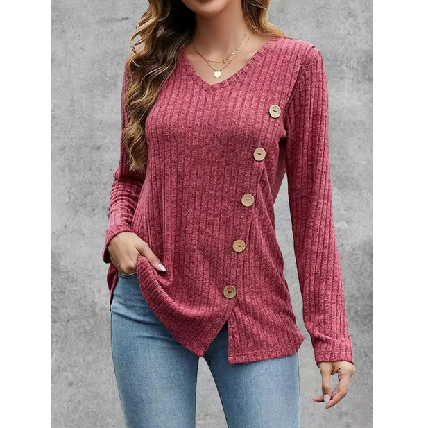 Casual Work Blouse Women Long Sleeve Sweater