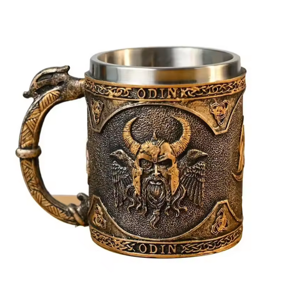 Medieval Viking Stainless Steel Coffee Mug