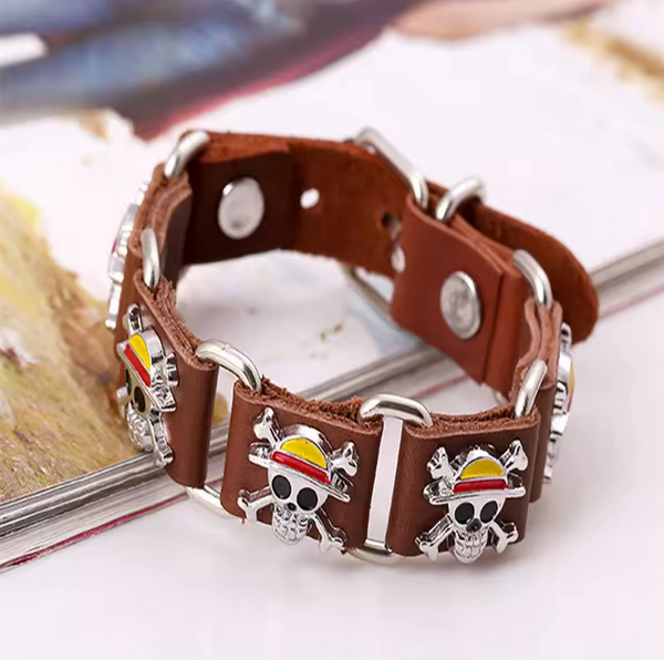 One Piece Bracelet Luffy Bangle Cosplay Props Pirate Skull