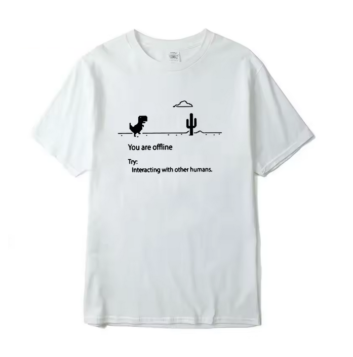 Dinosaur Print Tshirt For Men Funny Graphic