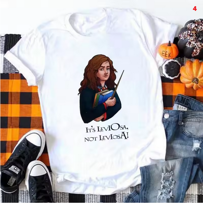 Deathly Hallows Graphic Women Tee Casual Summer Fashion Top