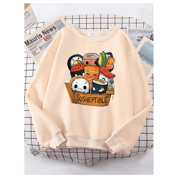 Kawaii Delicious Food Sushi Babys Women Sweatshirt Fashion