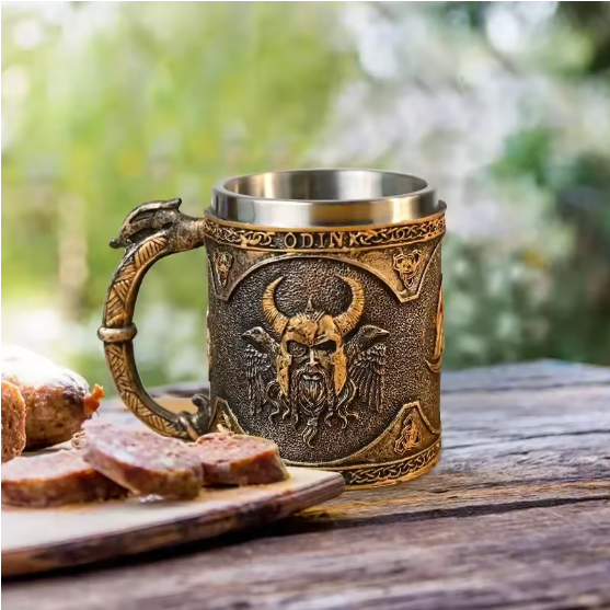 Medieval Viking Stainless Steel Coffee Mug