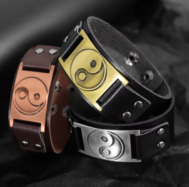 Bracelet Charming Men Leather Bracelet Fashion Hip Hop
