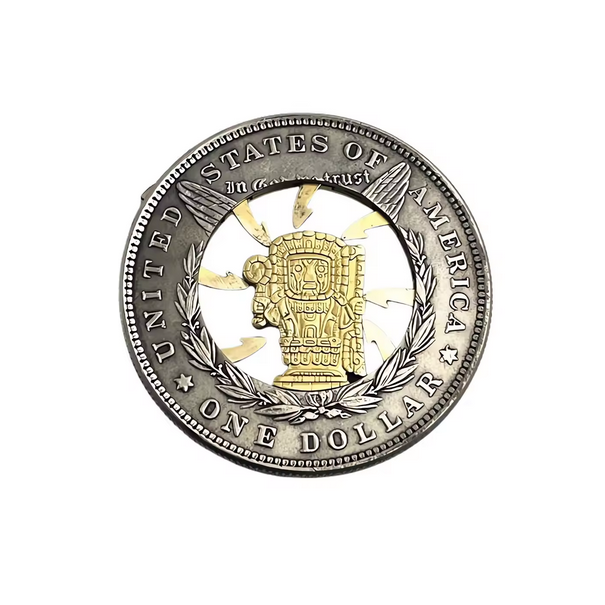 Movable Mechanism Coin Hobo Nickel Trap Coin Morgan Dollar