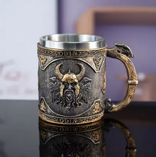 Medieval Viking Stainless Steel Coffee Mug