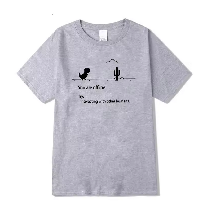 Dinosaur Print Tshirt For Men Funny Graphic