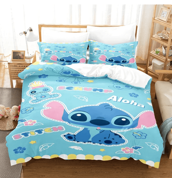 Disney Stitch Bedding Set For Bedroom - DUGO