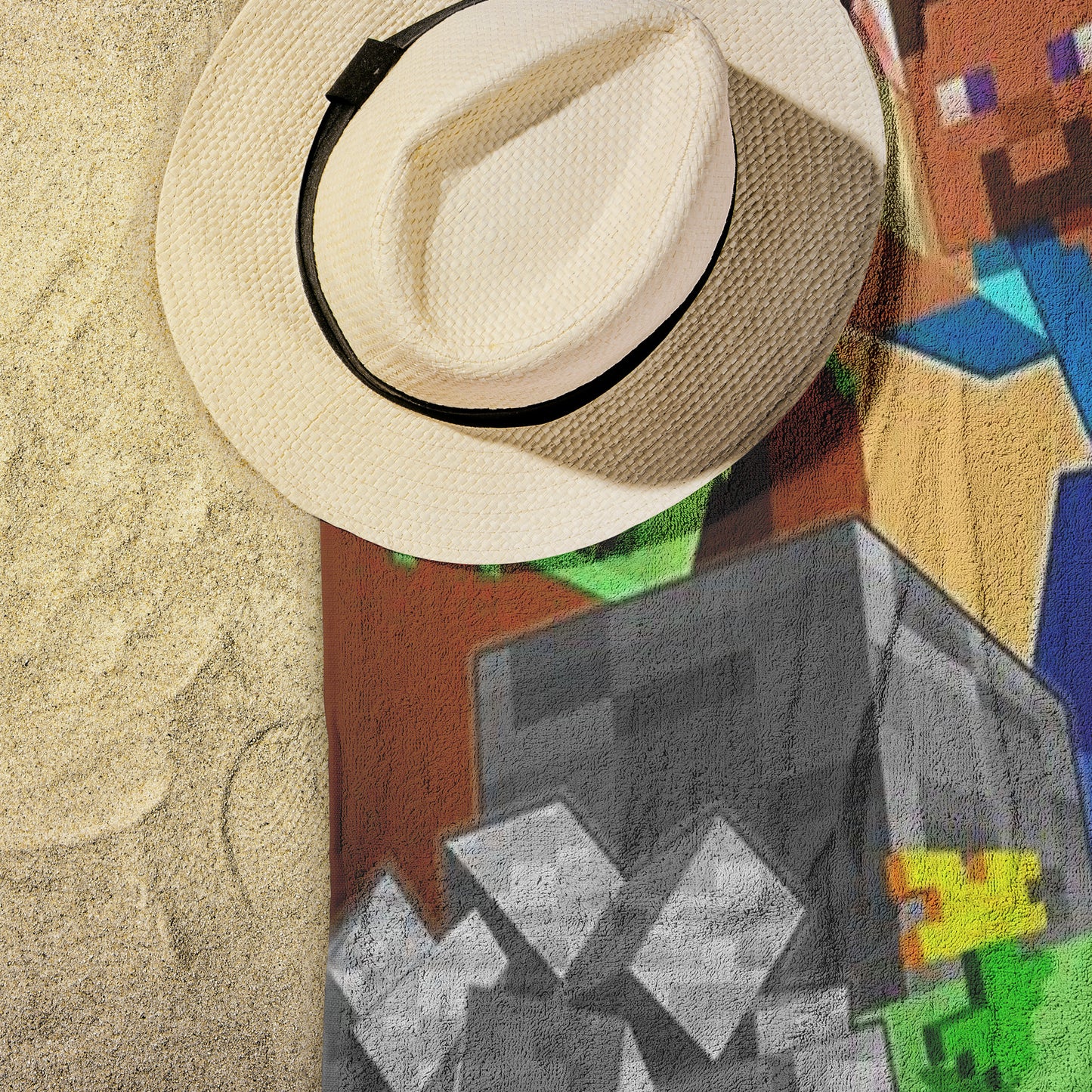 Beach Towel Print Minecraft Unique - DUGO