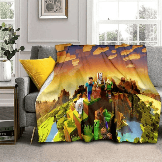 Minecraft Soft Throw Blanket For Home Bedroom