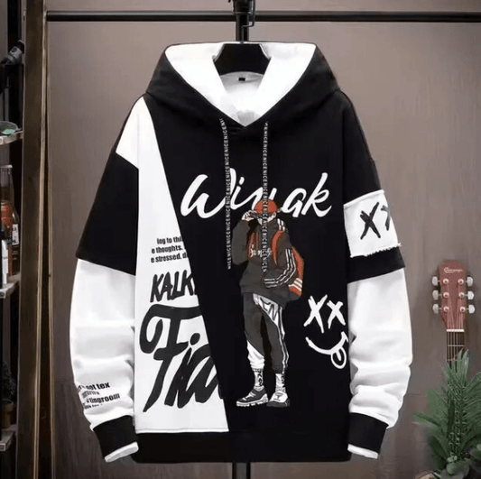 Men Casual Hoodie Fashion Harajuku Hip Hop