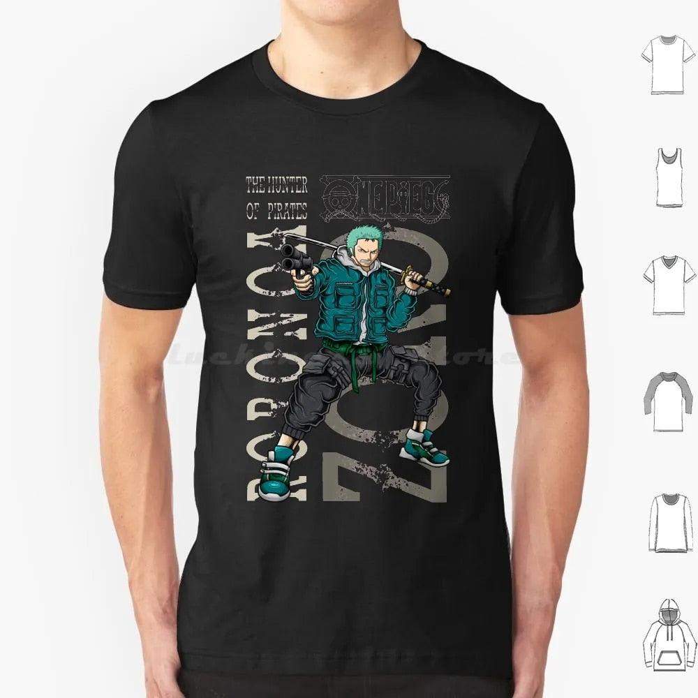 Onepice Zoro Character Street Wear Clothes Tshirt