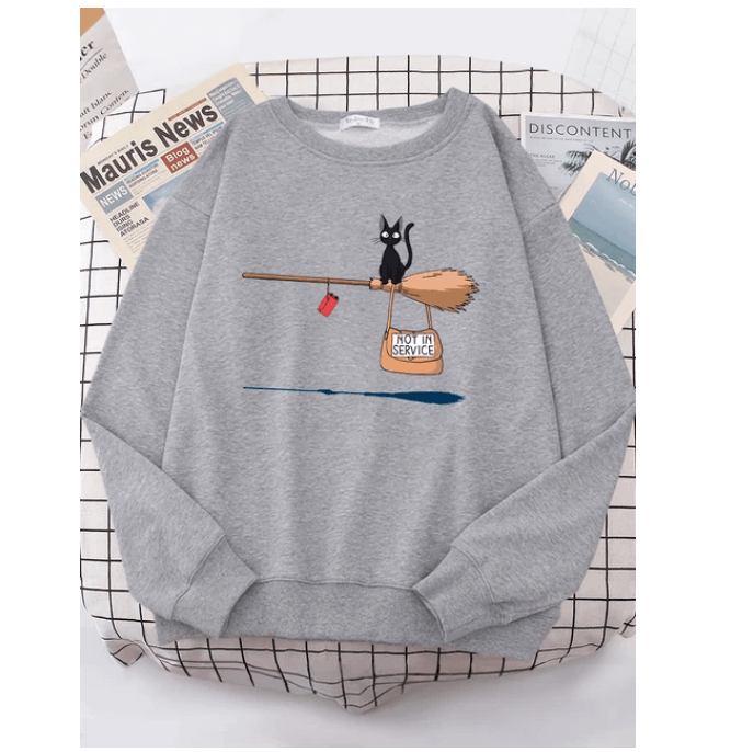 Kiki Delivery Service Cartoons Anime Sweatshirt Fashion