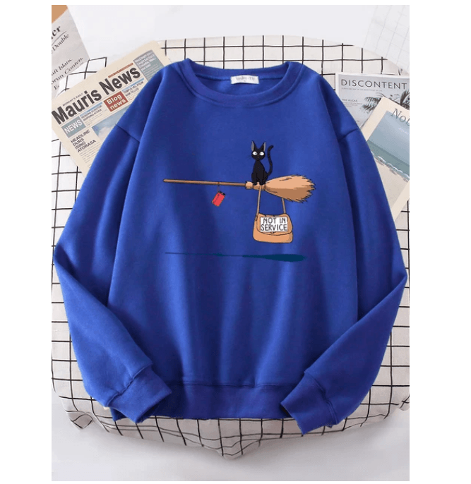 Kiki Delivery Service Cartoons Anime Sweatshirt Fashion