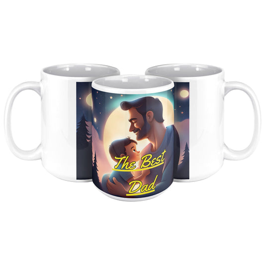The Best Dad Coffee Mug Size 15 Oz - DUGO