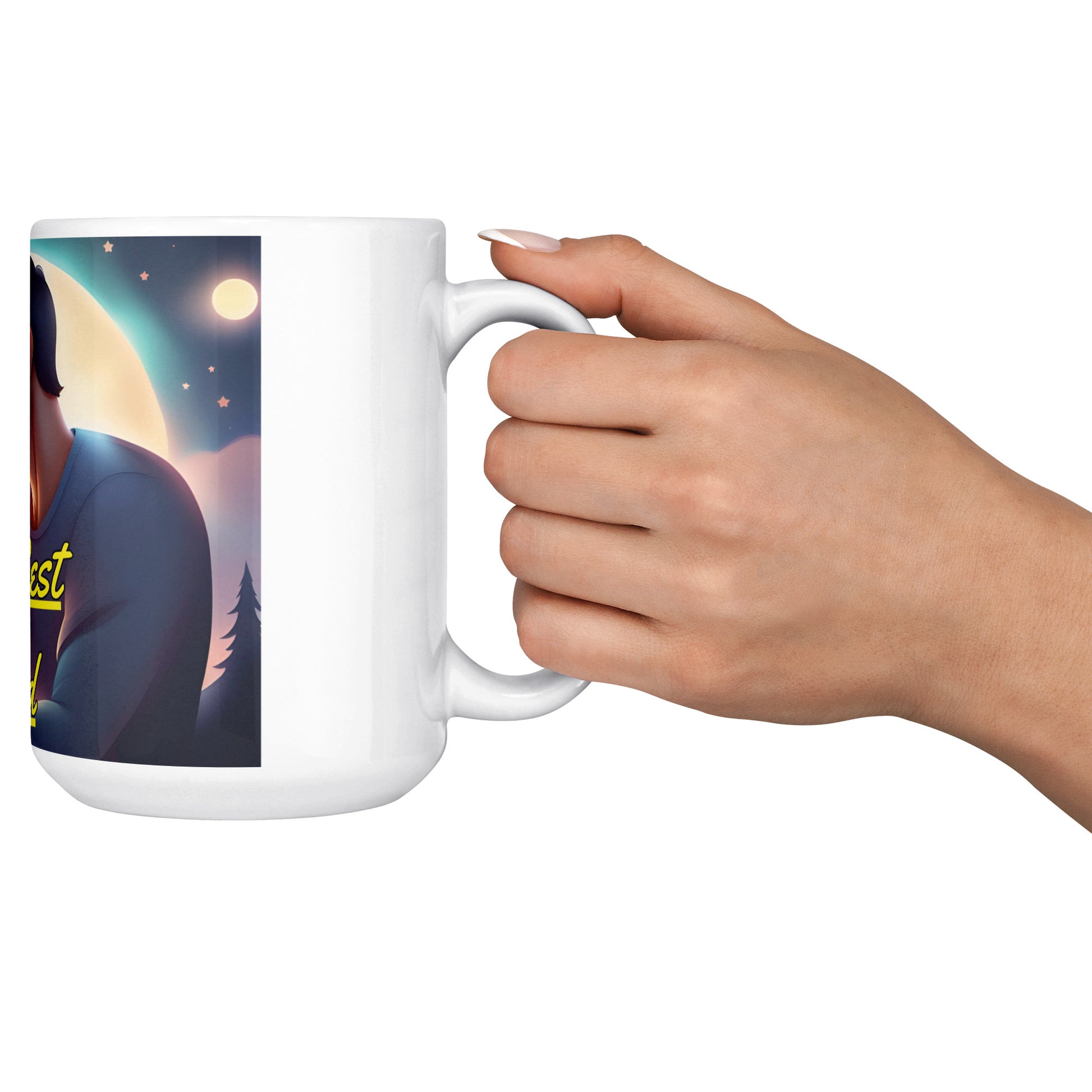The Best Dad Coffee Mug Size 15 Oz - DUGO