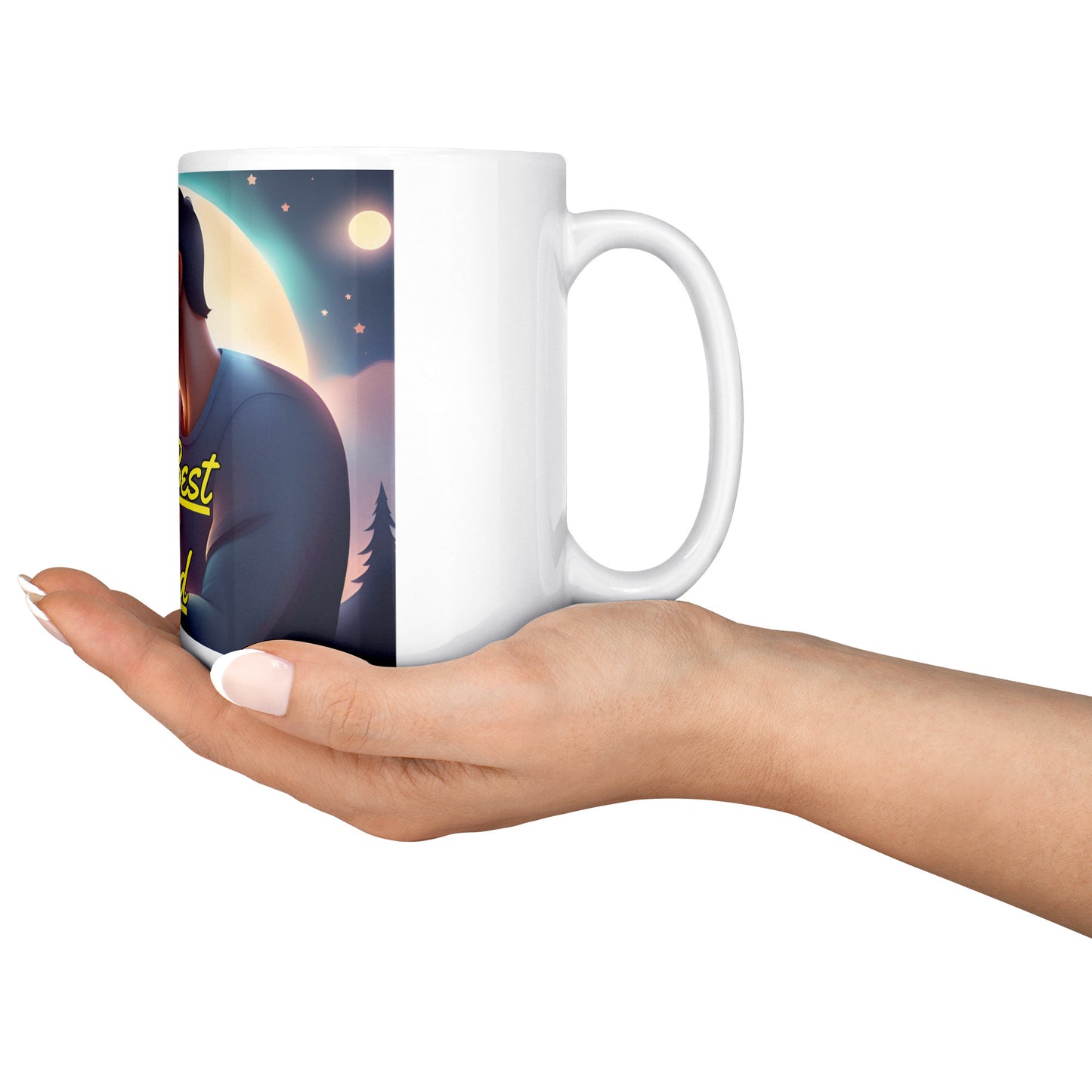 The Best Dad Coffee Mug Size 15 Oz - DUGO