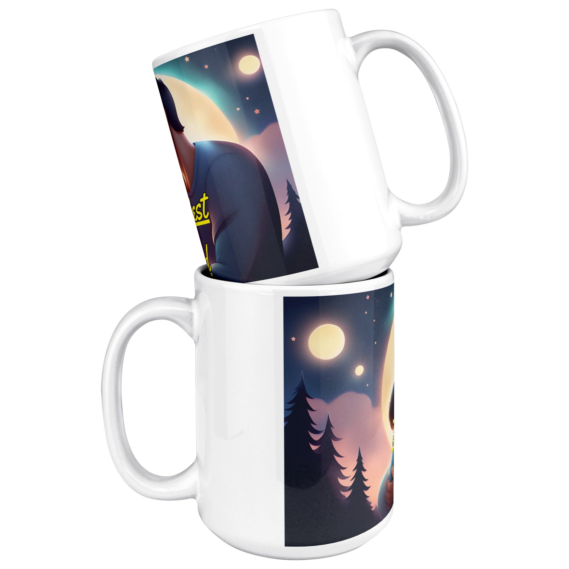 The Best Dad Coffee Mug Size 15 Oz - DUGO