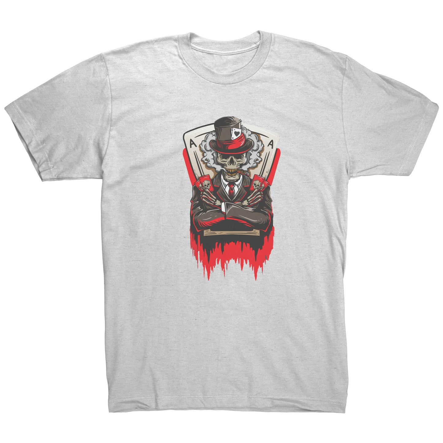 Tshirt Print Skull Wearing Hat Fashion - DUGO