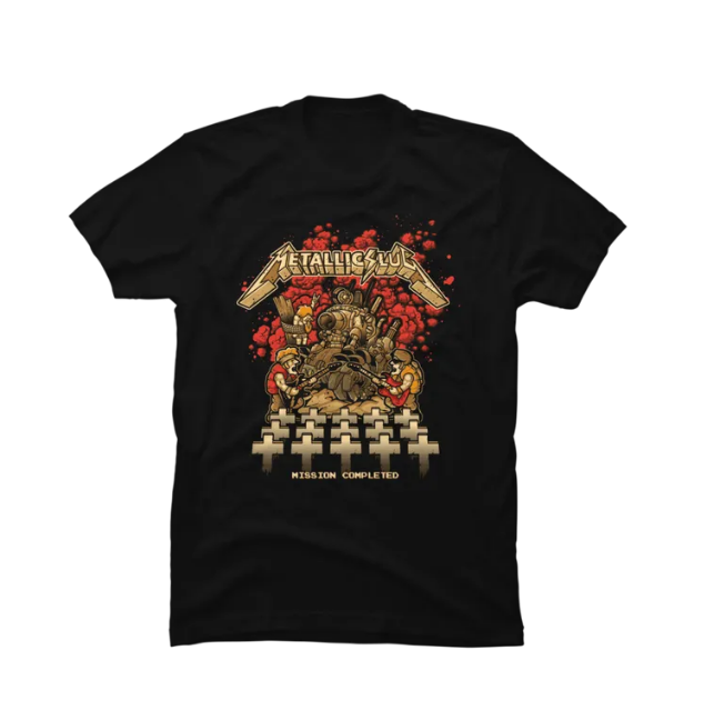 Funny Metallicslug Mission Completed Tops Fashion Oversized Tee Comfortable