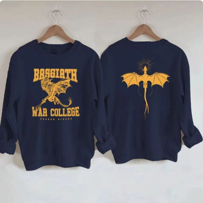 Vintage Fourth Wing Sweatshirt Dragon Rider