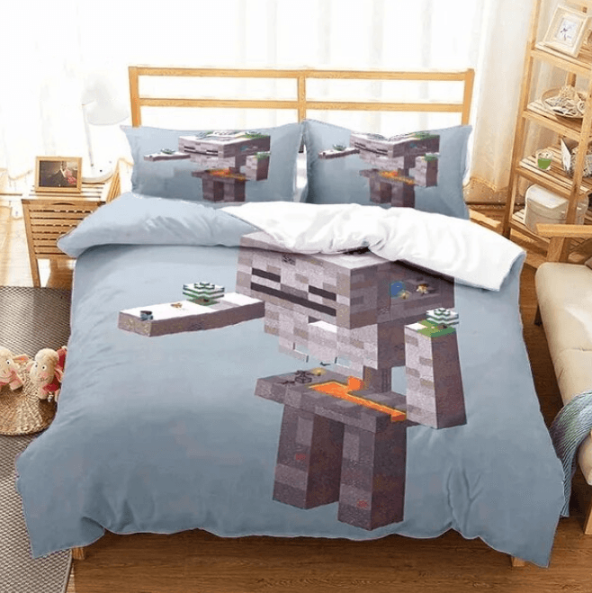 Minecraft Pattern Duvet Cover Bedding Set For Bedroom Unique