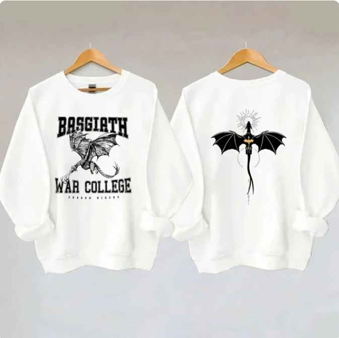 Vintage Fourth Wing Sweatshirt Dragon Rider