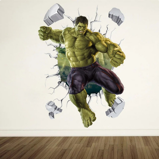 3D Broken Wall Wall Sticker